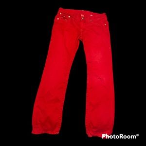 True Religion Red jean denim